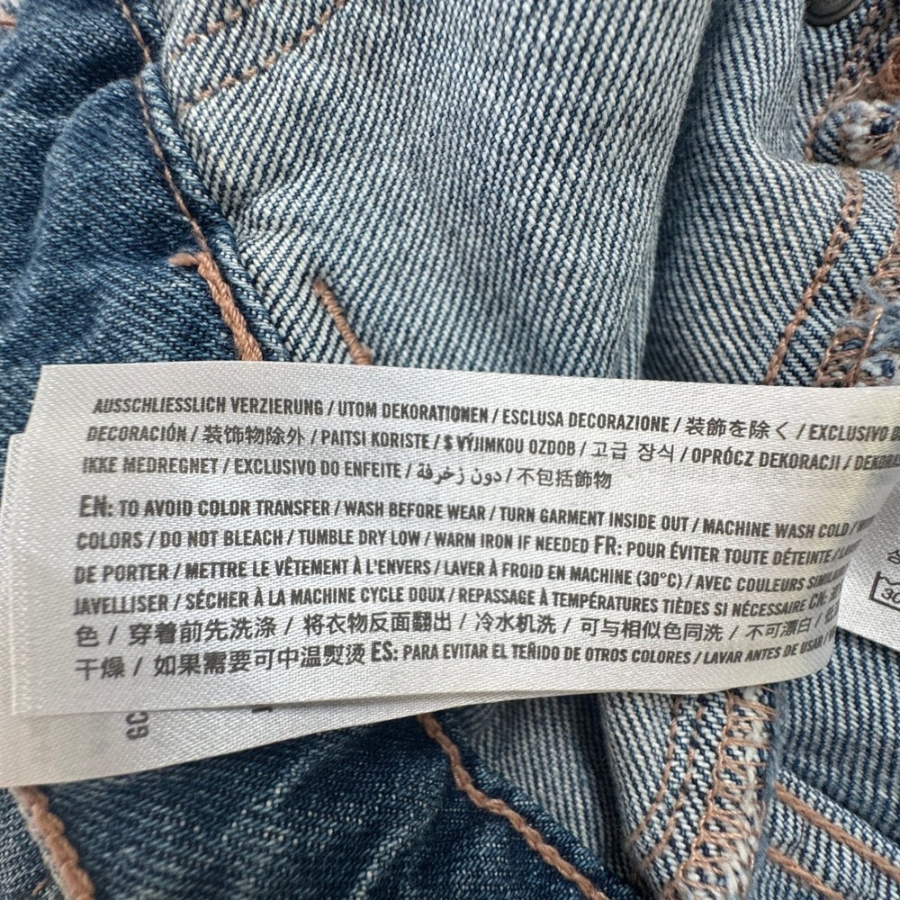 Social Tourist A&F Cargo Jeans Womens 11R W30 Ultra High Rise Wide Leg Baggy NEW - Picture 12 of 16